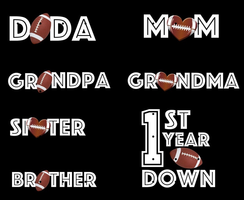 Football Birthday PNG Bundle Football First Birthday Theme - Etsy