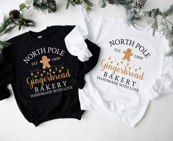 North Pole Gingerbread Bakery PNG, Vintage Christmas PNG, Cookie Crew png, Christmas Baking png, Holiday Kitchen Decor PNG, Xmas Gift