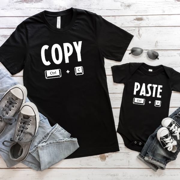 Fathers Day Shirts, Daddy and Me Matching PNG, Copy Paste, Fathers Day Gifts,  Dad PNG, Gift from Baby, First Fathers Day, New Dad Gift