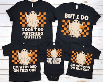 Retro Ghost Family Halloween Shirt PNG Bundle (Digital Download)