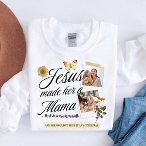 Jesus Muttertag Png, Jesus machte sie zur Mama, Muttertag png, Mama png, Wildblumen Mama, Muttertagsgeschenk, Blumen png, christliche Mama