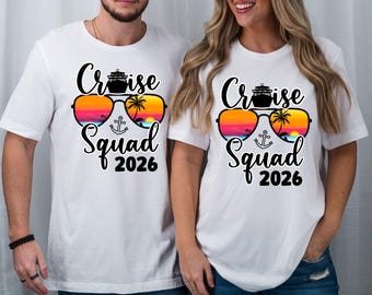 Equipo de cruceros 2026 PNG, diseño de camiseta de crucero familiar, camisetas de viaje a juego digitales