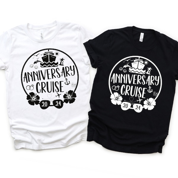 Anniversary Cruise 2024 PNG, Couples Cruise, Honeymoon, Cruise Squad, Vacation Shirts PNG, His and Hers, Matching Shirts, Couples Gift