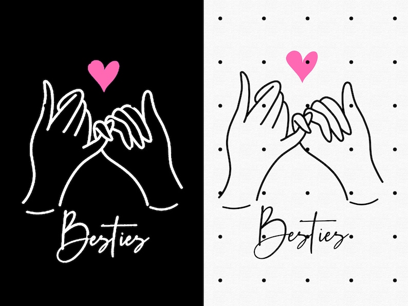 Best Friend Custom PNG, Pinky Promise Design (digital Download) - Etsy