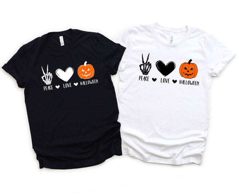 Halloween family PNG, Peace Love Halloween PNG, Happy Halloween, Pumpkin png, Skeleton Halloween Party, Spooky Season, atching Halloween Shirts, Trick or Treat, Tis the Season