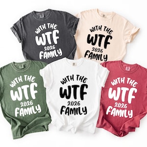 WTF 2026 familjeresa png, rolig matchande gruppsemesterdesign (digital nedladdning)