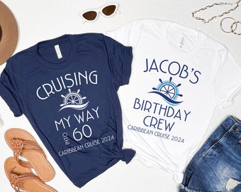 Birthday Cruise PNG, Cruise Crew Shirt Design, Custom Age Location Digital