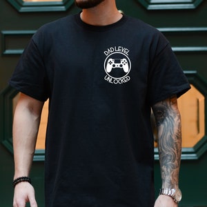 Niveau papa débloqué PNG, t-shirt DIY pour la fête des pères, papa joueur, futur papa, cadeau faire-part de grossesse, chemise papa DIY