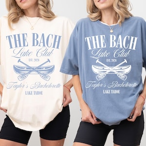 Lake Bachelorette PNG 2026, Lake Bach Club-festdesign, anpassat namn och plats (digital nedladdning)