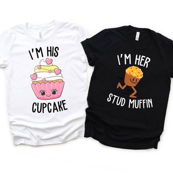 Matching Cupcake Muffin Couple PNG, DIY Cute Couple Shirts, Funny Couple, Valentines Day Gifts, His and Hers, Matching Shirts, Couples Gift