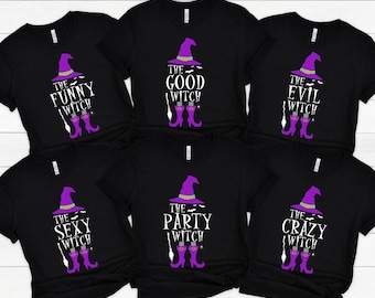 Halloween Witch Squad PNG, Matching Group Shirts (Digital Download)