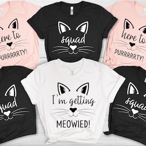 Katzen Junggesellinnenabschied PNG, Bachelorette PNG, lustige Katzen Themed Bach Party, Brautjungfer Geschenke, Social Club, Brautparty, Hier zum Purrrrrty