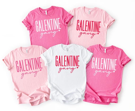 Galentine Gang PNG, Matching Friends Valentine Shirt Design, Girls Night (Digital Download)