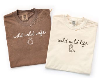 Wild Wild Wife PNG, Bachelorette Shirt Design, Western Bride Graphic, Cowgirl Party (digital download)