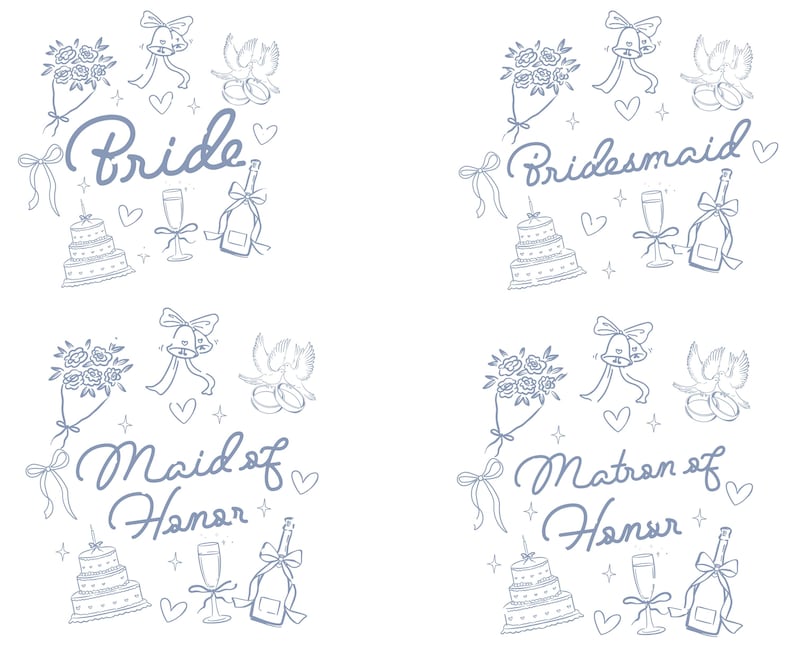 Coquette Bachelorette PNG、ブライダルパーティーデザイン（デジタルダウンロード） 画像 5