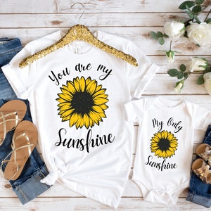 You Are My Sunshine png, mama en mini, shirt mama en ik, bijpassende mama-dochter, moedercadeaus, moederdagcadeau, cadeau nieuwe mama, mama's meisje