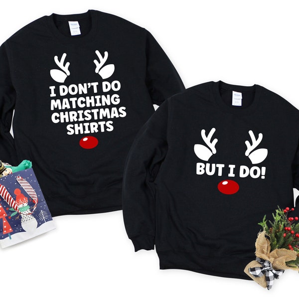 I Don't Do Matching Christmas But I Do PNG Bundle, DIY Couples Christmas Shirts, His & Hers, His and Hers, Couples Gift, Mommy and Me