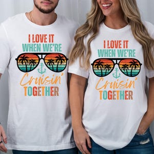 Cruisin Together PNG, Couples Cruise Shirt Design, Retro Cruise Vacation Couple (Digital Download)