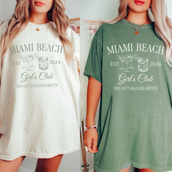 Miami Beach Custom Bachelorette Party PNG, Custom Location, Beach Trip, Bridal Party Gift, Bride Shirt, Bride Gifts, Luxury Bachelorette