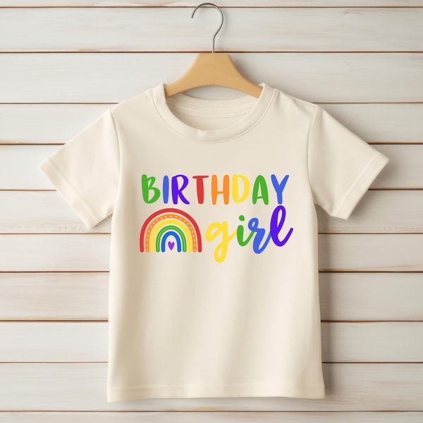 Rainbow birthday PNG, DIY Rainbow birthday shirt, Rainbow Birthday party PNG, Girl Birthday party, Rainbow theme