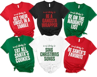 Funny Family Christmas Shirt PNG Bundle, Holiday Matching Group (Digital Download)