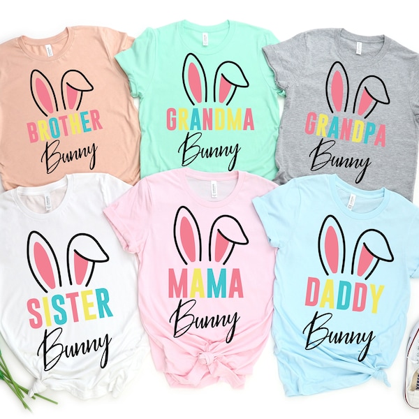 Easter Family PNG, Custom Easter Bunny Family PNG, Easter Gifts, 2024 Easter Holiday, Matching Shirts, Group Family shirts PNG, Bunny Ears