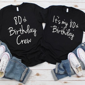 Es mi 80 cumpleaños PNG, camiseta de fiesta de 80 cumpleaños, camisetas de fiesta de cumpleaños DIY, camisetas a juego, equipo de cumpleaños, reina de cumpleaños PNG