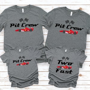 Aniversário de carro de corrida PNG, mamãe e eu, camiseta da equipe de box, camiseta de 2º aniversário PNG, camiseta de aniversário de família combinando, festa de aniversariante, dois rápidos