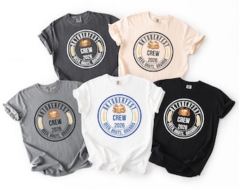 Oktoberfest 2026 Crew Shirt PNG, Bavarian Beer Festival Design, Custom Name Year (digital download)