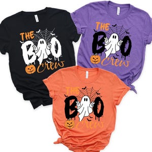 Boo Crew Ghost PNG, bijpassend Halloween-familieshirt (digitale download)