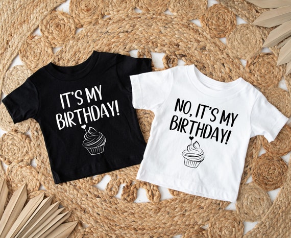 Twins Birthday PNG, Matching Shirt Design (Digital Download)