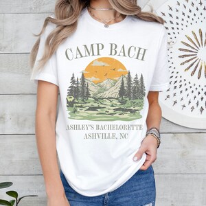 Camp Bach Club PNG personalizzato, Addio al nubilato, Addio al nubilato in campeggio, Addio al nubilato in montagna, Futura sposa, Luogo personalizzato, Addio al nubilato sul lago