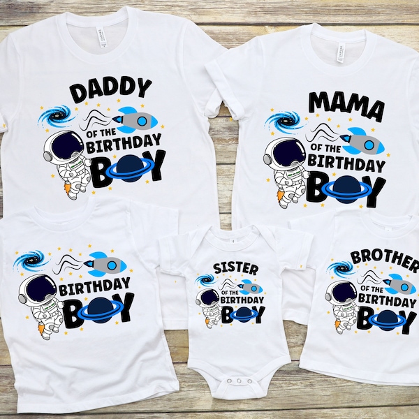 Space Birthday Party PNG Bundle, DIY Astronaut Family Birthday Shirts, Matching Birthday Boy Shirts, Rocket Birthday, First Trip Birthday