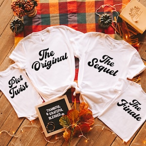 Pacote de PNG de família correspondente, o original, irmãos correspondentes, camiseta faça você mesmo para recém-nascidos, fotos de família, camisetas engraçadas de festa faça você mesmo, férias em família