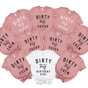 Dirty 30, 30 Geburtstagsparty PNG, 30 Geburtstagsparty PNG, Dirty Dreißig, Dreißig Geburtstag, 30 Geburtstag Crew PNG, Geburtstagshemden png, 30 Jahre Ära