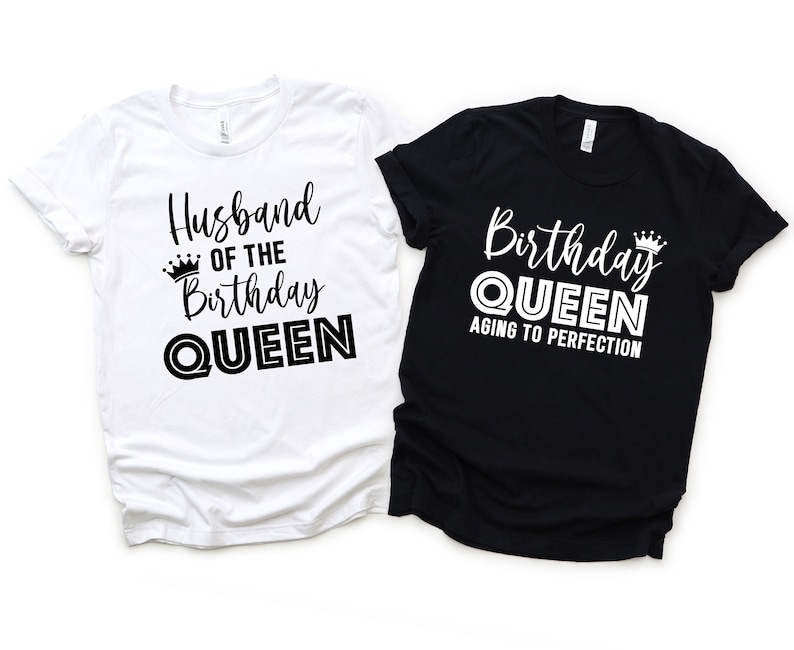 Birthday Queen PNG Bundle, DIY Matching Squad Shirts, Husband of the Birthday Queen, Couples Birthday Party, Birthday Crew, Wife Birthday, Birthday Gift for her