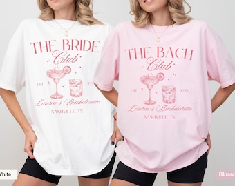 Bachelorette Party PNG, Bach Club Party, Bridal Party Gifts, Bride Club, Personalized Bride Shirt, Custom Destination, Bridal Squad