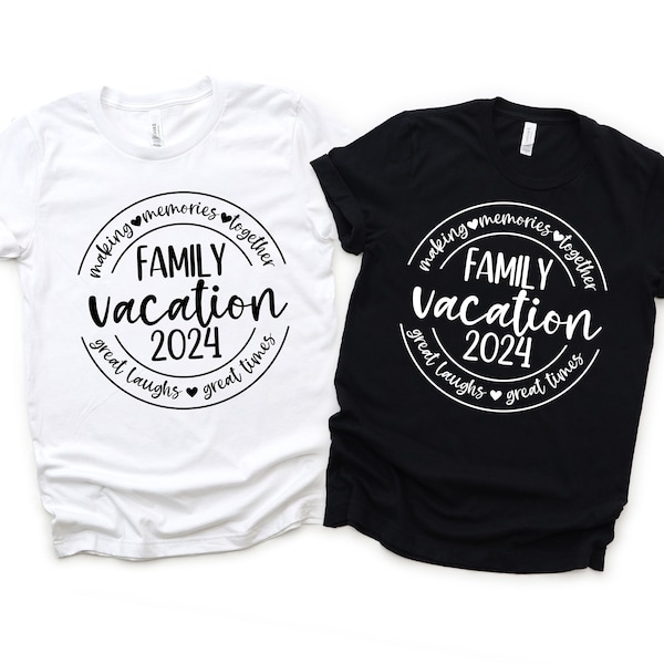 Family Vacation 2024 PNG, Making Memories Together, Family Trip, Family Cruise, Summer Vacation, Matching Shirts, 2024 Vacation Shirt PNG