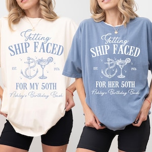 Schip geconfronteerd met png, gepersonaliseerd cruiseshirtontwerp, cruiseverjaardagsbemanning digitaal