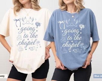 PNG de "Ir a la capilla", diseño de camiseta de novia coqueta, despedida de soltera (descarga digital)