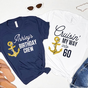 Tripulação de aniversário personalizada de cruzeiro PNG, Grupo de aniversário, Festa de aniversário de cruzeiro, Festa de aniversário personalizada, Idade do nome personalizado, Esquadrão de cruzeiro, Cruzeiro 2025