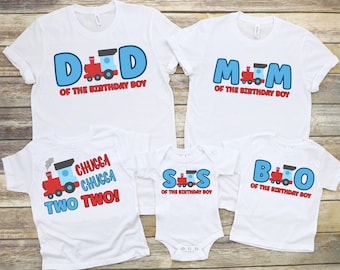 Train 2nd Birthday Shirt PNG, Family Matching Party (Digital Download)