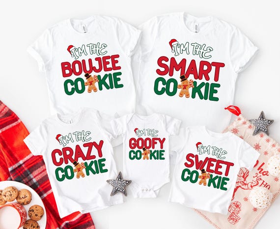 Christmas Cookie PNG Bundle, Funny Holiday Clipart (300 DPI)