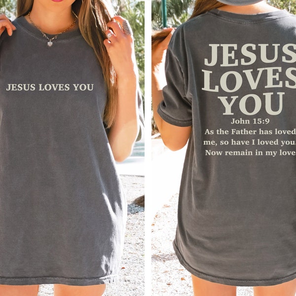 Jesus Loves You PNG, Christian Design, Jesus Shirts PNG, Bible Verse Mug, Religious Shirt, Church Shirt, Believer, Fearless, Jesus is King