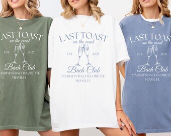 Beach Bachelorette Party PNG, Last Toast on the Coast Design (Digital Download)