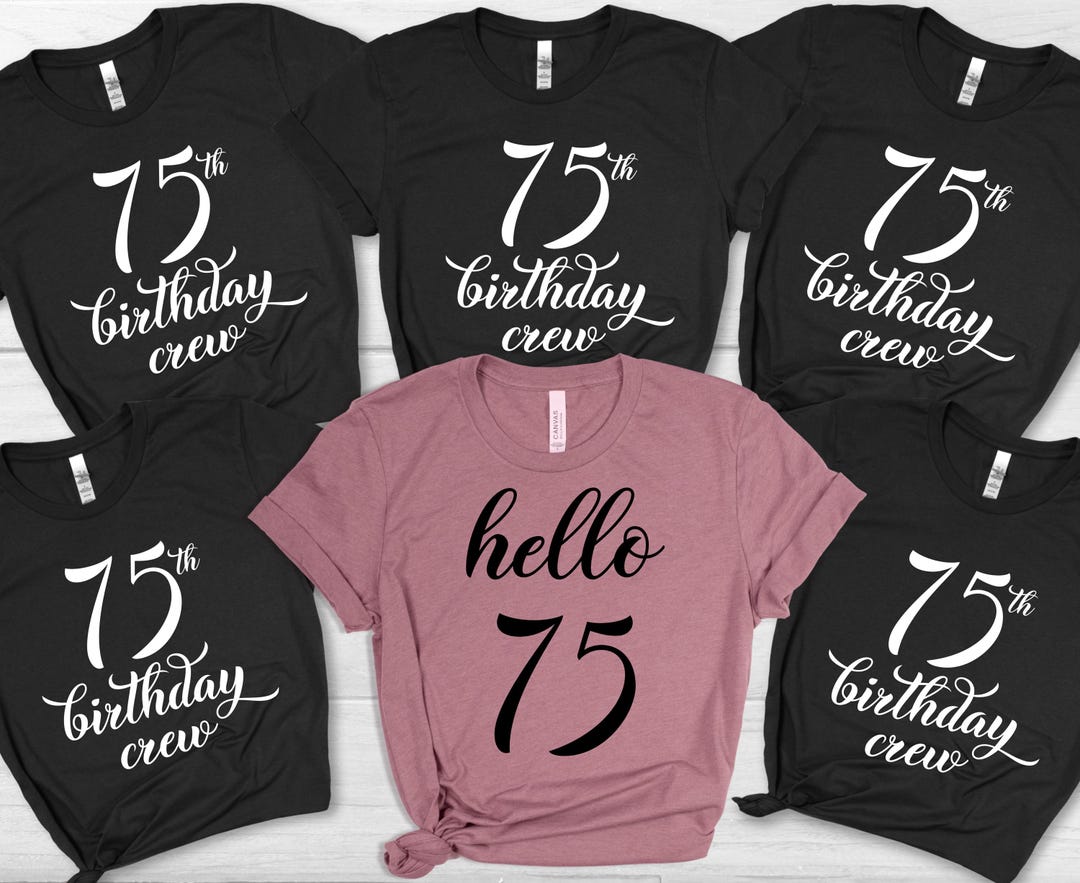75th Birthday Crew PNG, Vintage Birthday Squad (digital Download) - Etsy