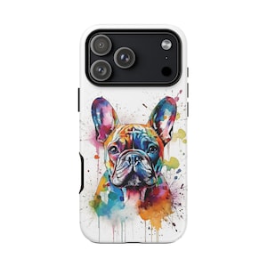 Fransk bulldogg iPhone-skal, Frenchie, iPhone 17, 16, 15, 14, 13