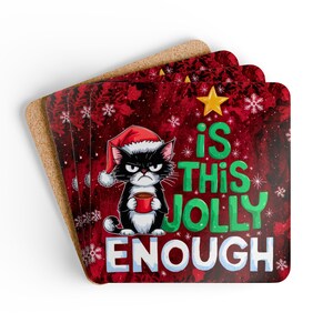 Är detta tillräckligt roligt underläggsset, Grumpy Cat, Heminredning, Miljövänlig dricksglas