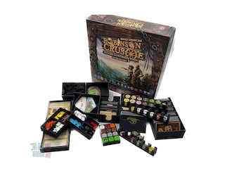 Robinson Crusoe Abenteuer auf der verwunschenen Insel Brettspiel - Insert 3d print