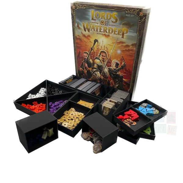 Lords of Waterdeep + expansion Scoundrels of Skullport Board Game -  Insert 3d print